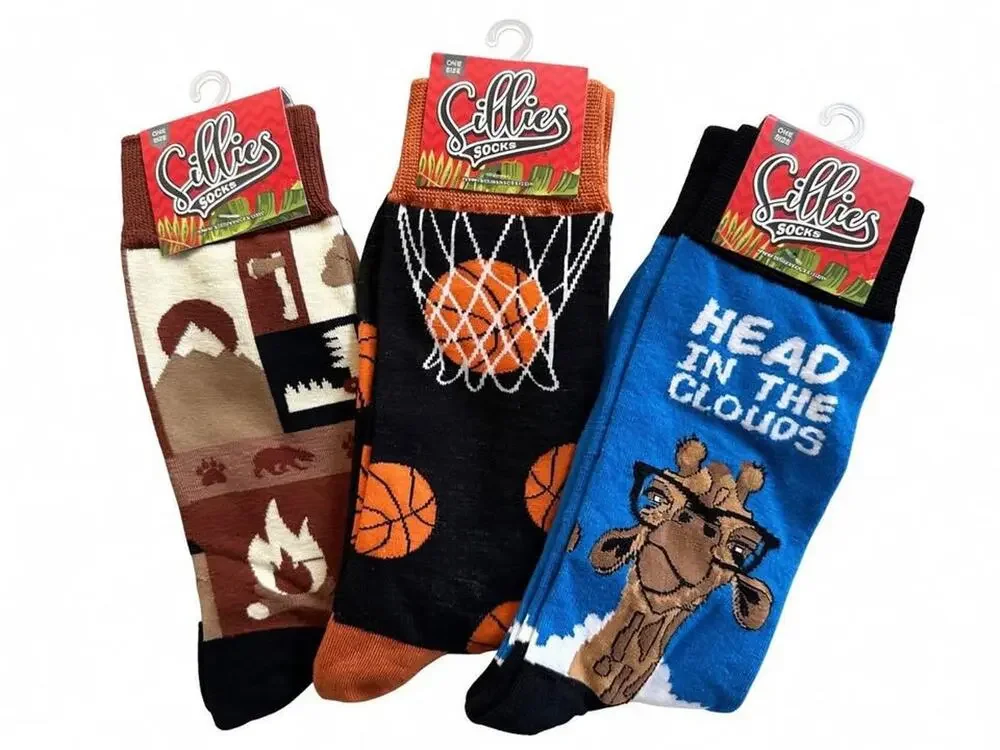 Sillies Crew Socks 3-Pack